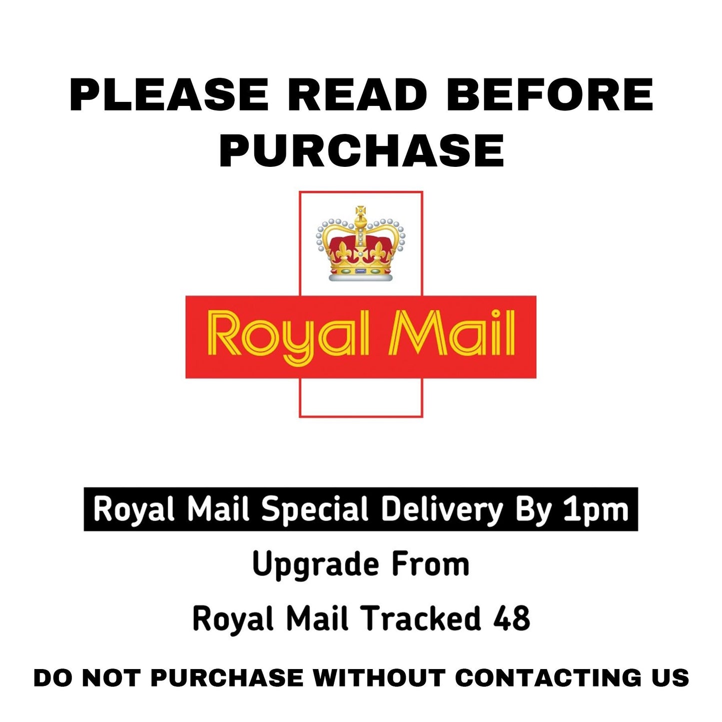 SPECIAL DELIVERY UPGRADE - please read description - uk only