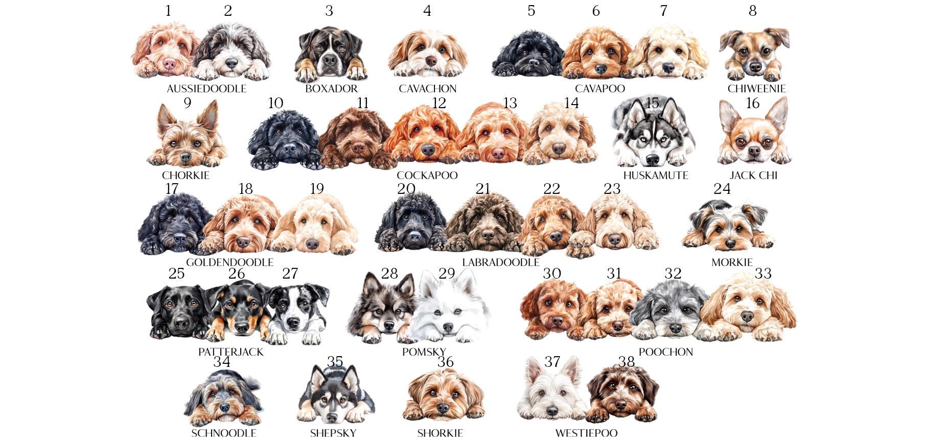 Cavachon Wrapping Paper l Gift Wrap l Dog Paper l Puppy Gift l Dog Lover l Dog Mama l Fur Baby l Custom