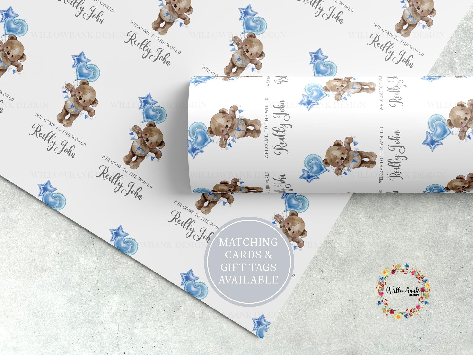 Personalised New Baby Gift Wrapping Paper