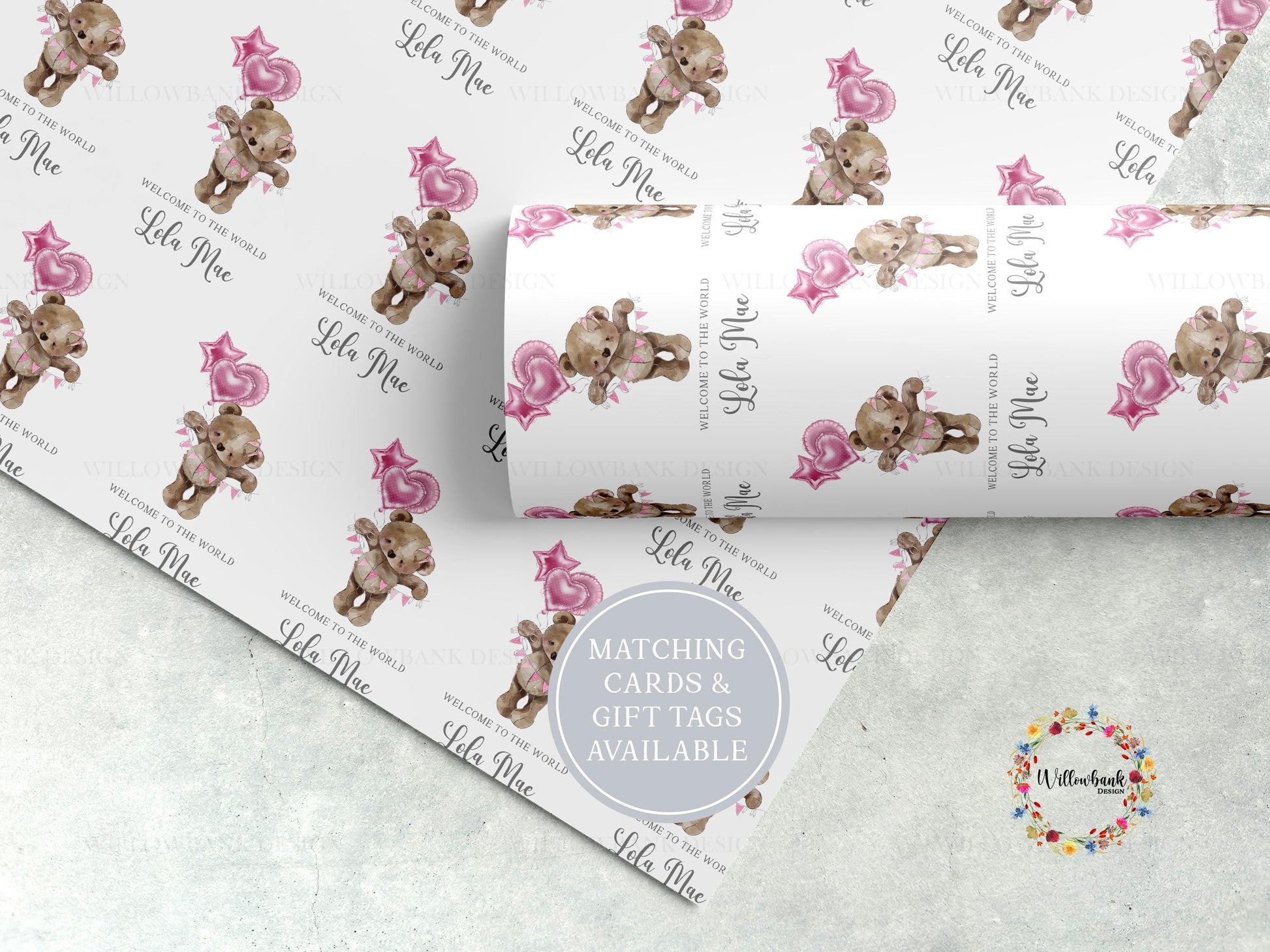 Personalised New Baby Gift Wrapping Paper