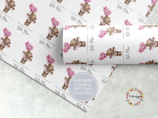 Personalised New Baby Gift Wrapping Paper
