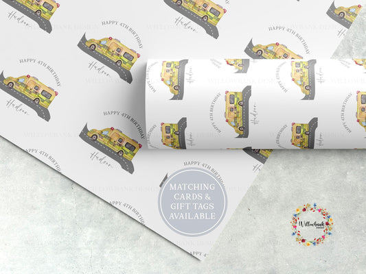 Personalised Ambulance Wrapping Paper l Emergency Vehicles