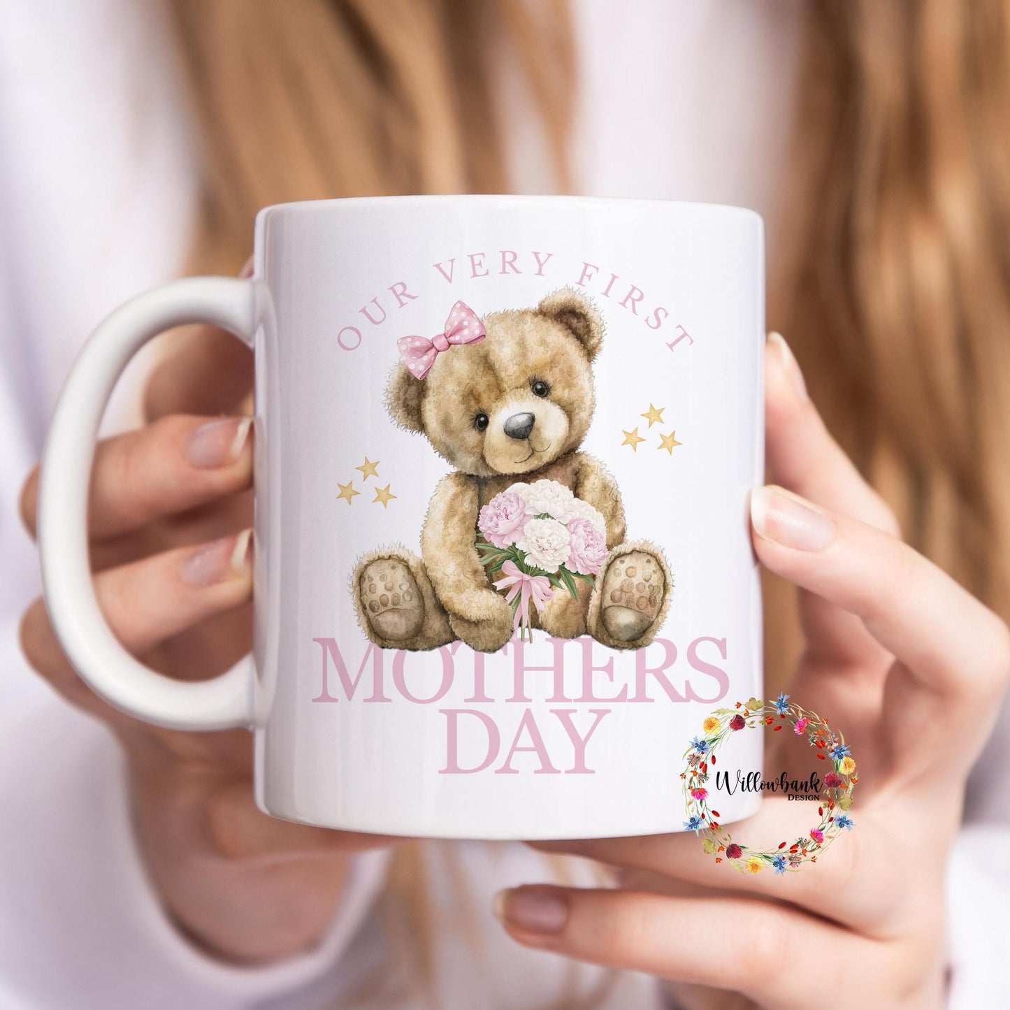 Happy Mothers Day Teddy Bear Mug | Mother's Day Present l Daughter l Son