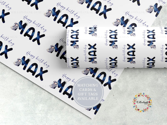 Personalised Astronaut Wrapping Paper