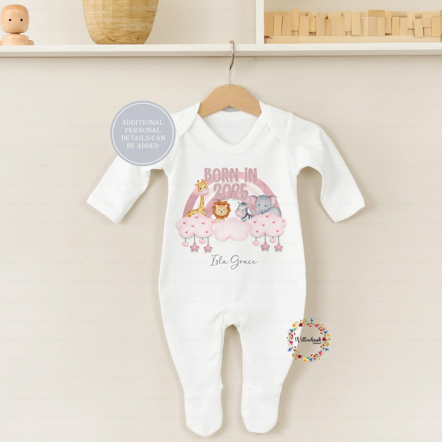Personalised Born In 2025 Baby Bodysuit l Baby Girl Vest l New Baby Gift l Babygrow l Unisex l Neutral l Baby Boy l Welcome To The World