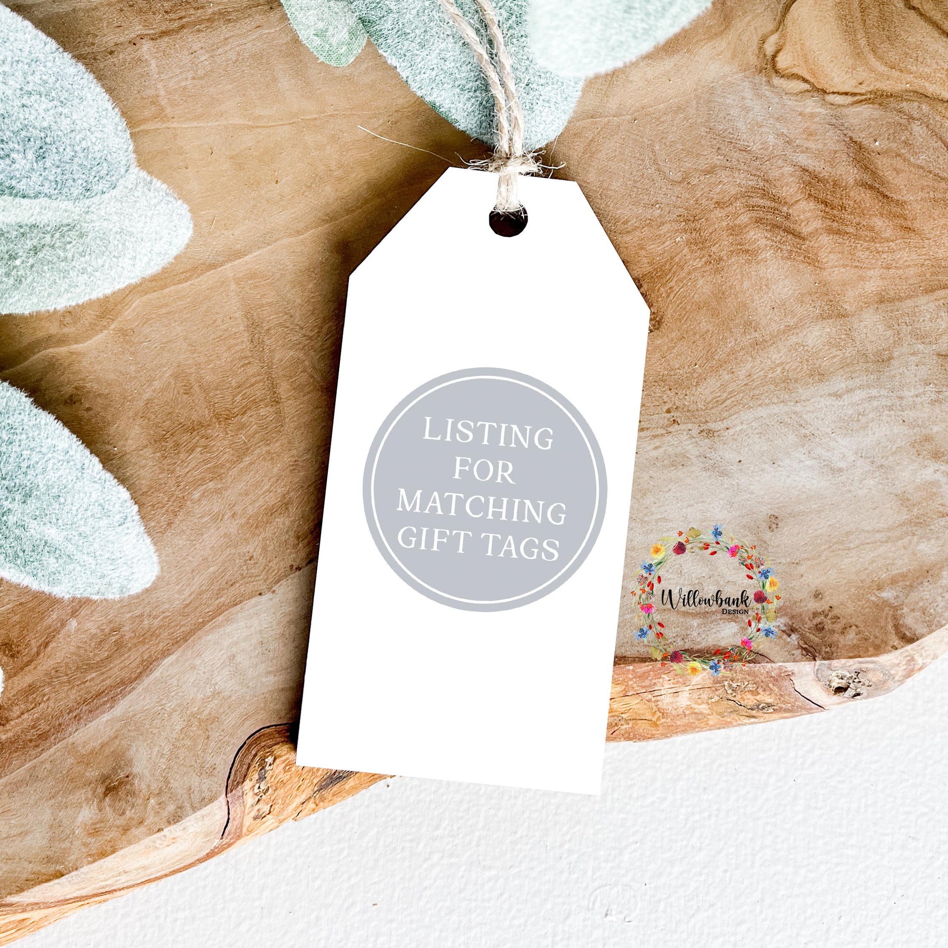 Matching Gift Tags - To Be Purchased Alongside Gift Wrap