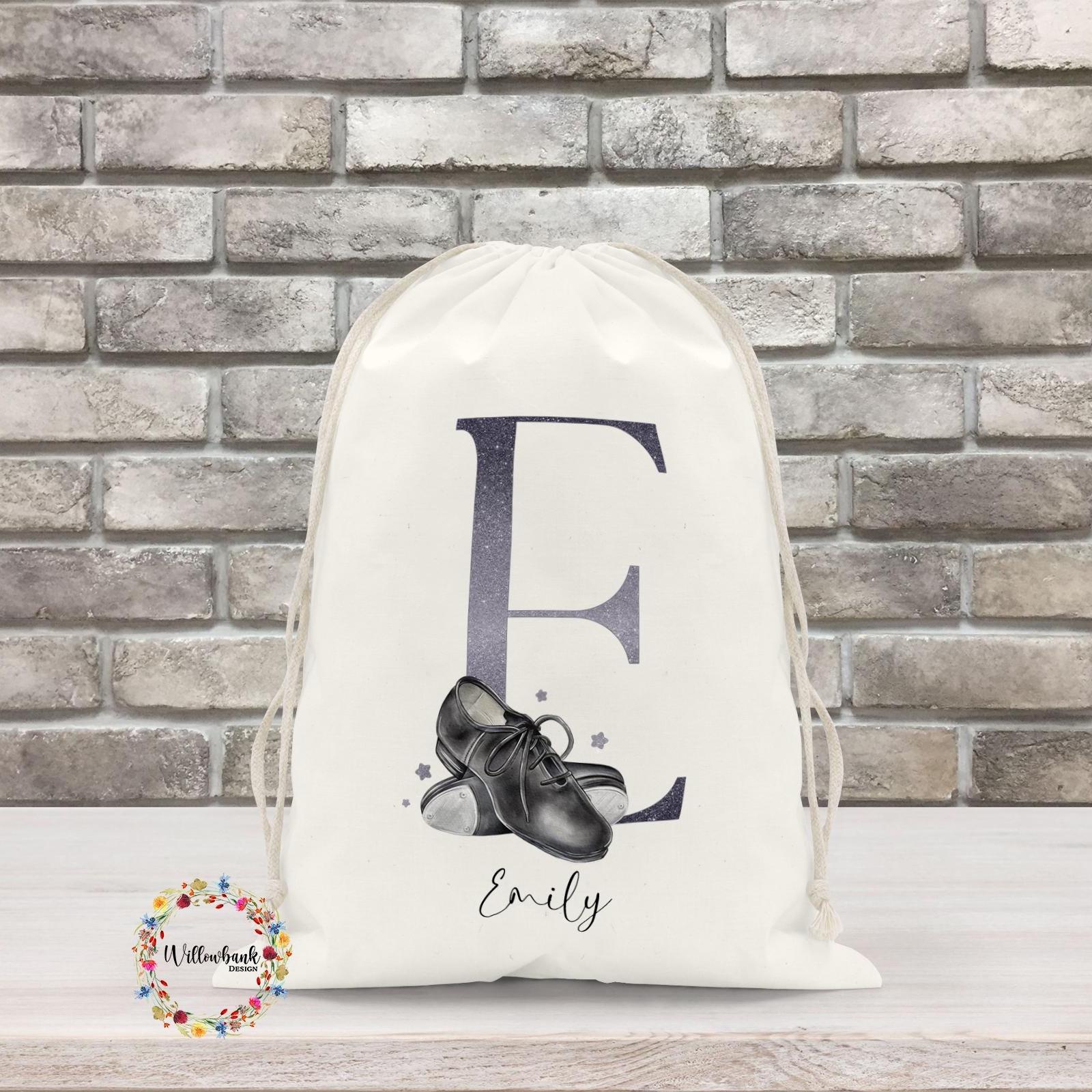 Personalised Tap Dance Shoes Bag l Dance Gift l Dance Class Water Bottle l Gym Bag l PE Bag l Back To School Essentials