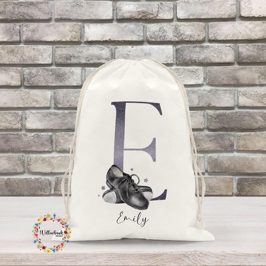 Personalised Tap Dance Shoes Bag l Dance Gift l Dance Class Water Bottle l Gym Bag l PE Bag l Back To School Essentials