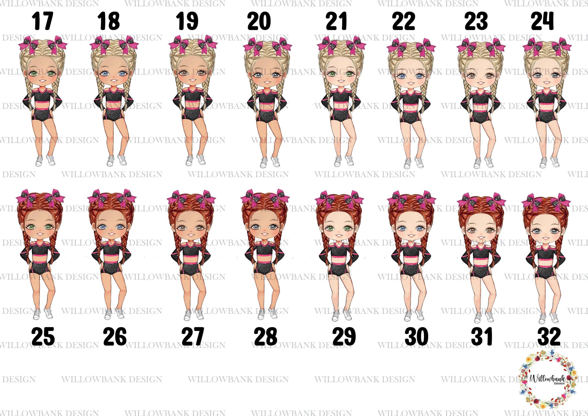 Cheerleader Wrapping Paper l Personalised Custom Gift Wrap