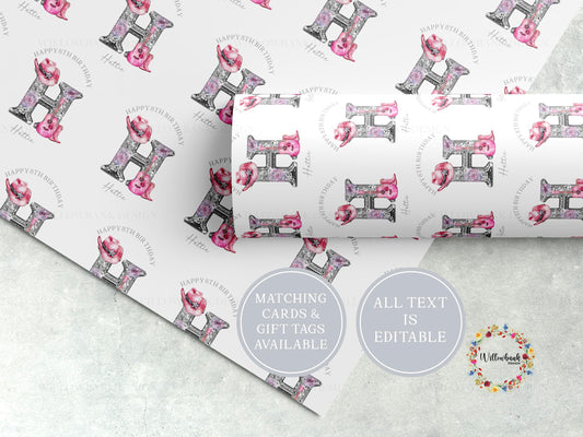 Personalised Disco Cowgirl Wrapping Paper