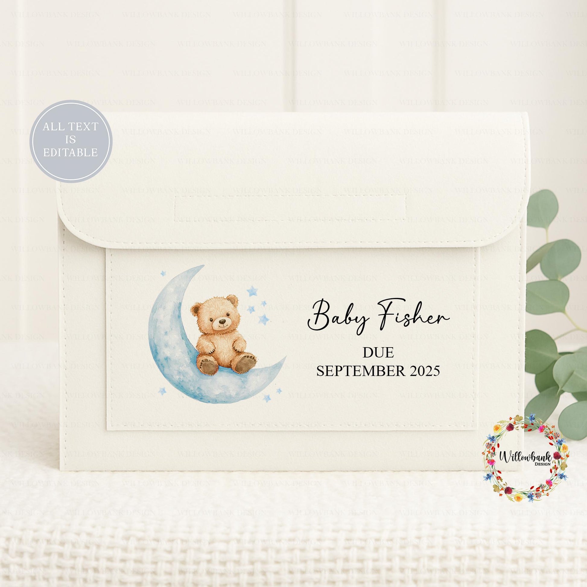 Personalised Baby Maternity Notes Folder l Pregnancy Documents Holder l New Mum Gift