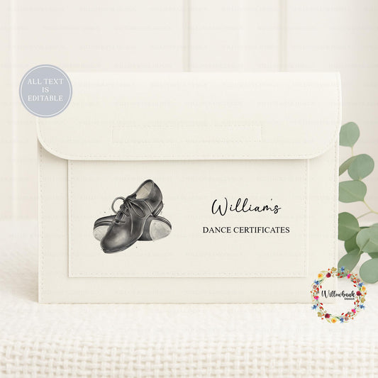 Personalised Tap Dance Certificate Document Holder l Awards And Certificate Holder l Tap Dancing l Modern l Jazz l LAMDA