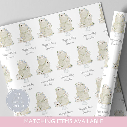 Personalised Wedding Gift Wrapping Paper l Custom Gift Wrap