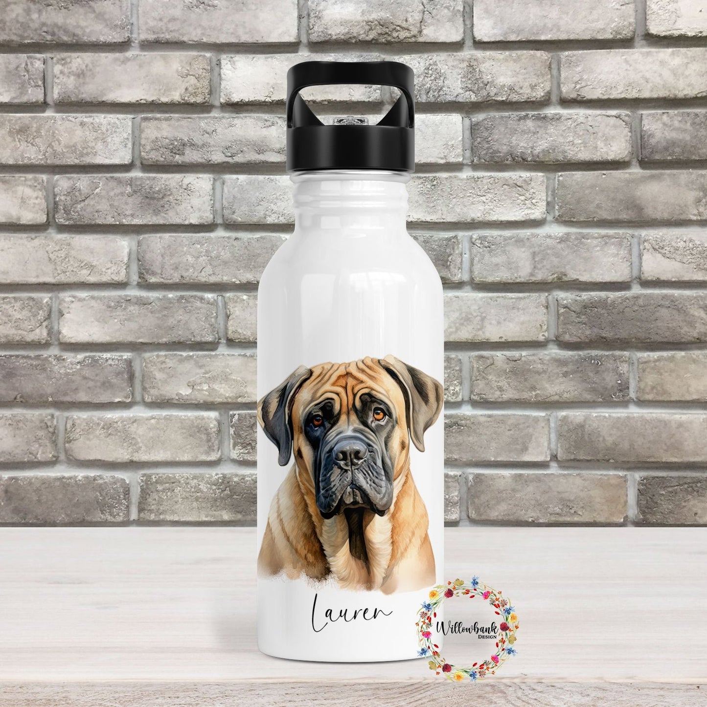 English Mastiff Water Bottle