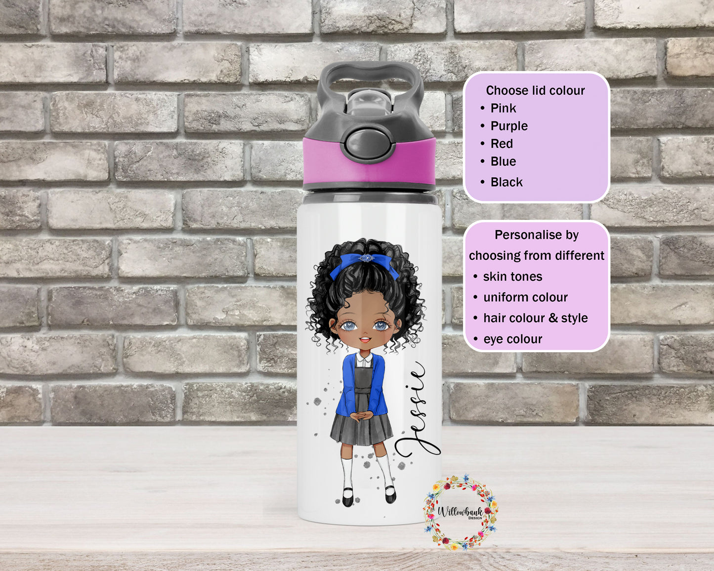 Personalised School Uniform Water Bottle