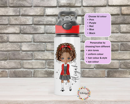 Personalised School Uniform Water Bottle