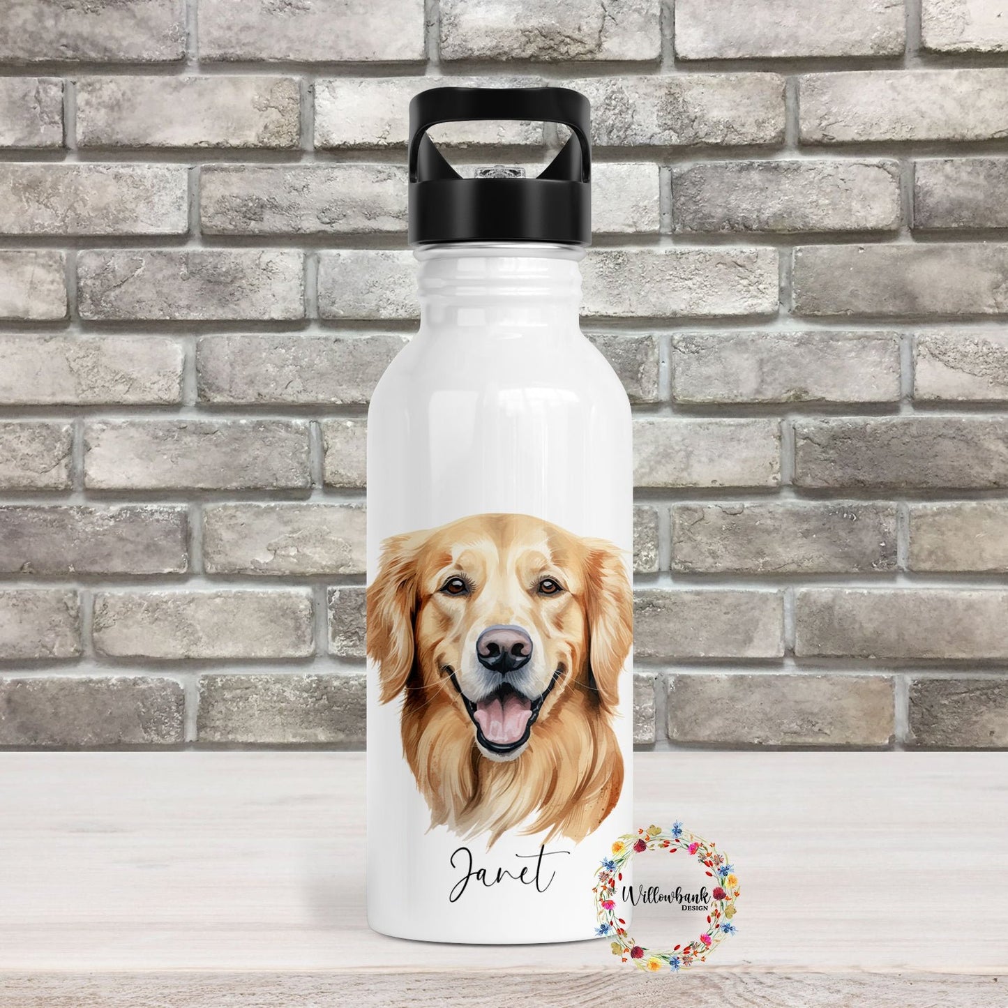 Golden Retriever Water Bottle