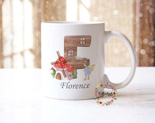 Woodland Fairy Personalised 11oz Mug l Toadstool l Fairy Tale l Forest Fairy l Gift For Child