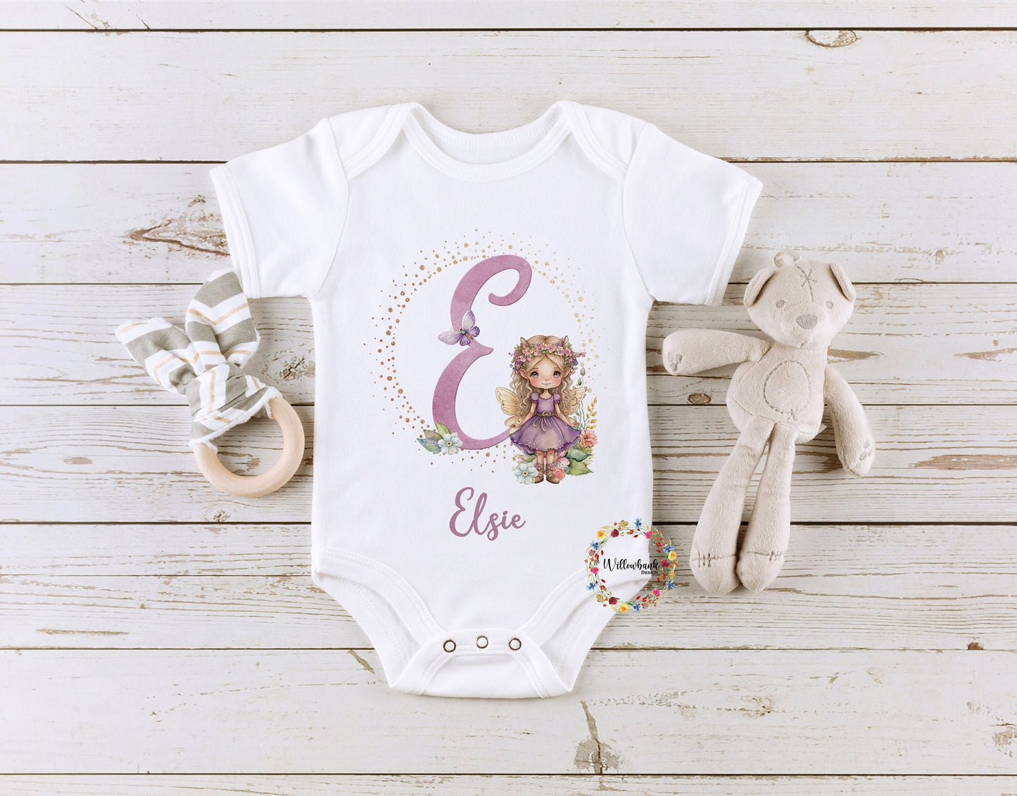 Personalised Fairy Baby Bodysuit l Baby Girl Vest l New Baby Gift l Baby Shower