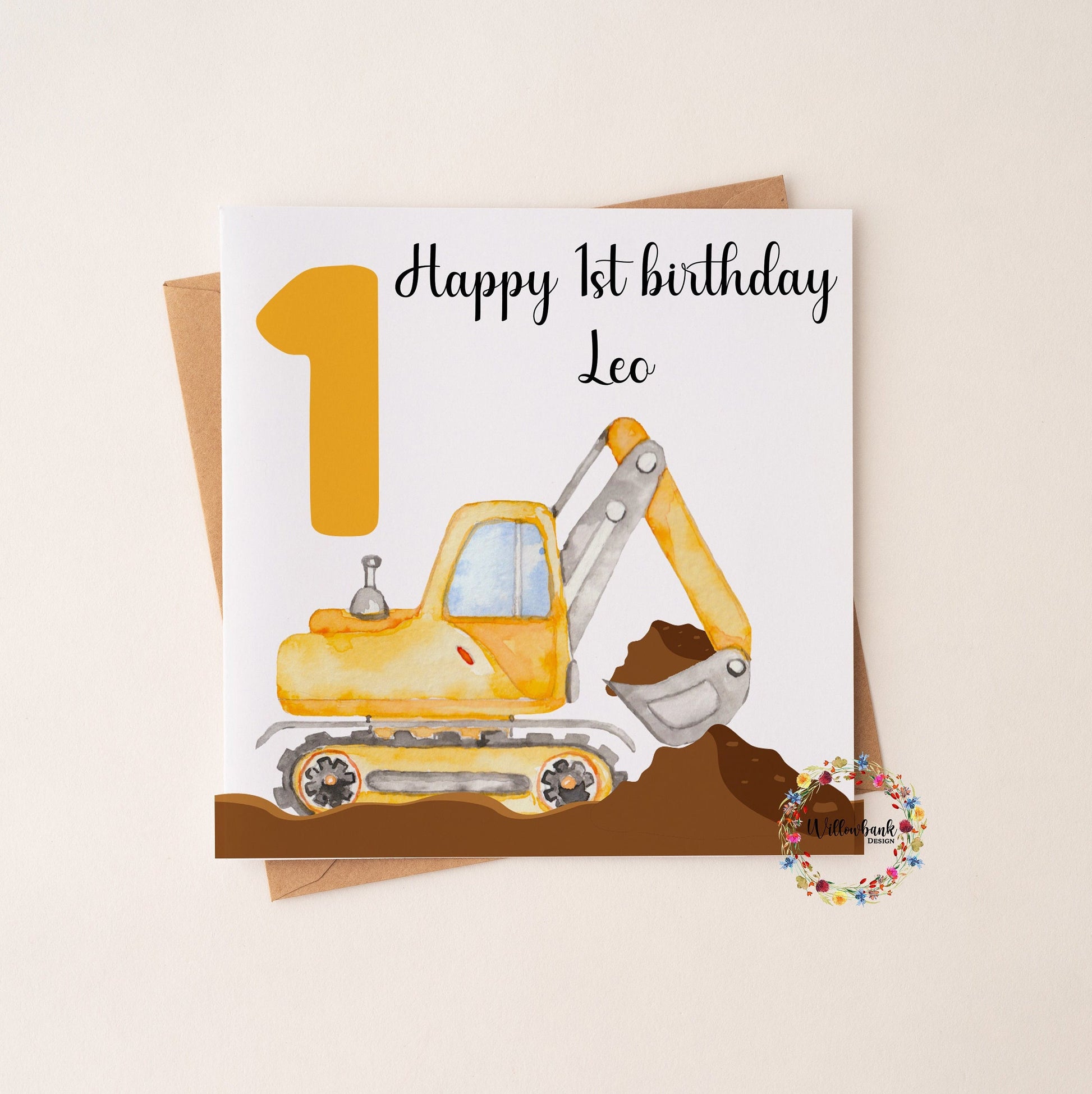 Personalised Happy 1st Birthday Card