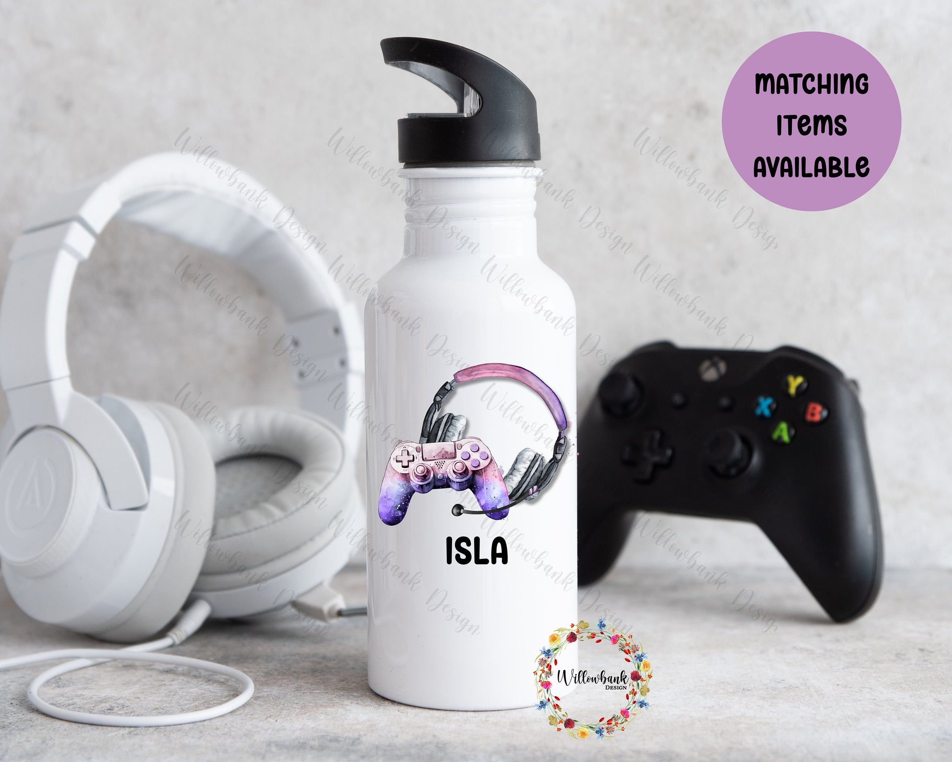 Personalised Gaming Water Bottle