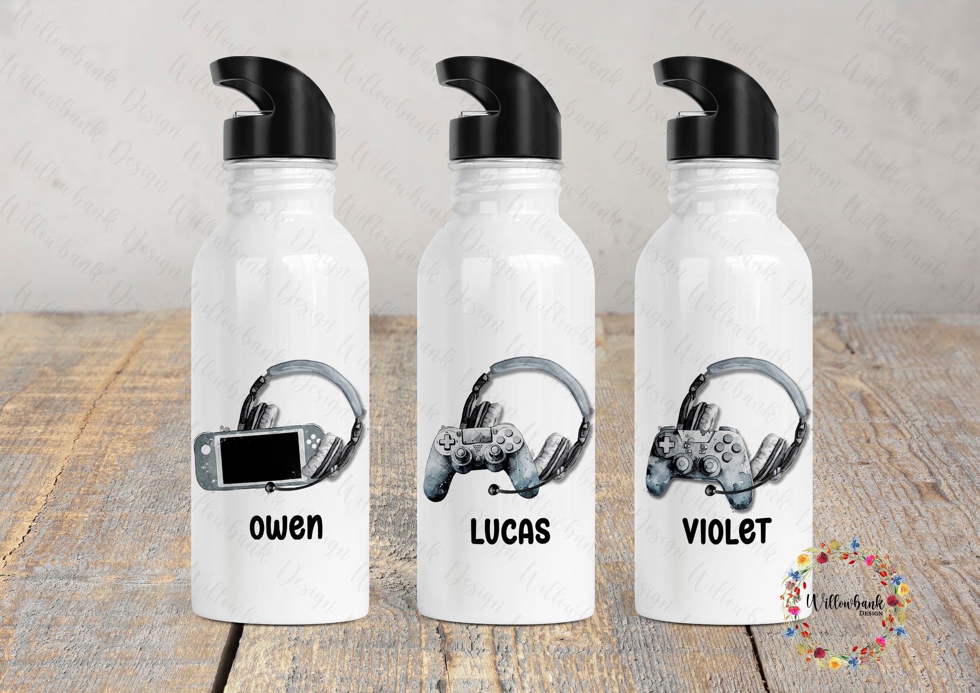 Personalised Gaming Water Bottle