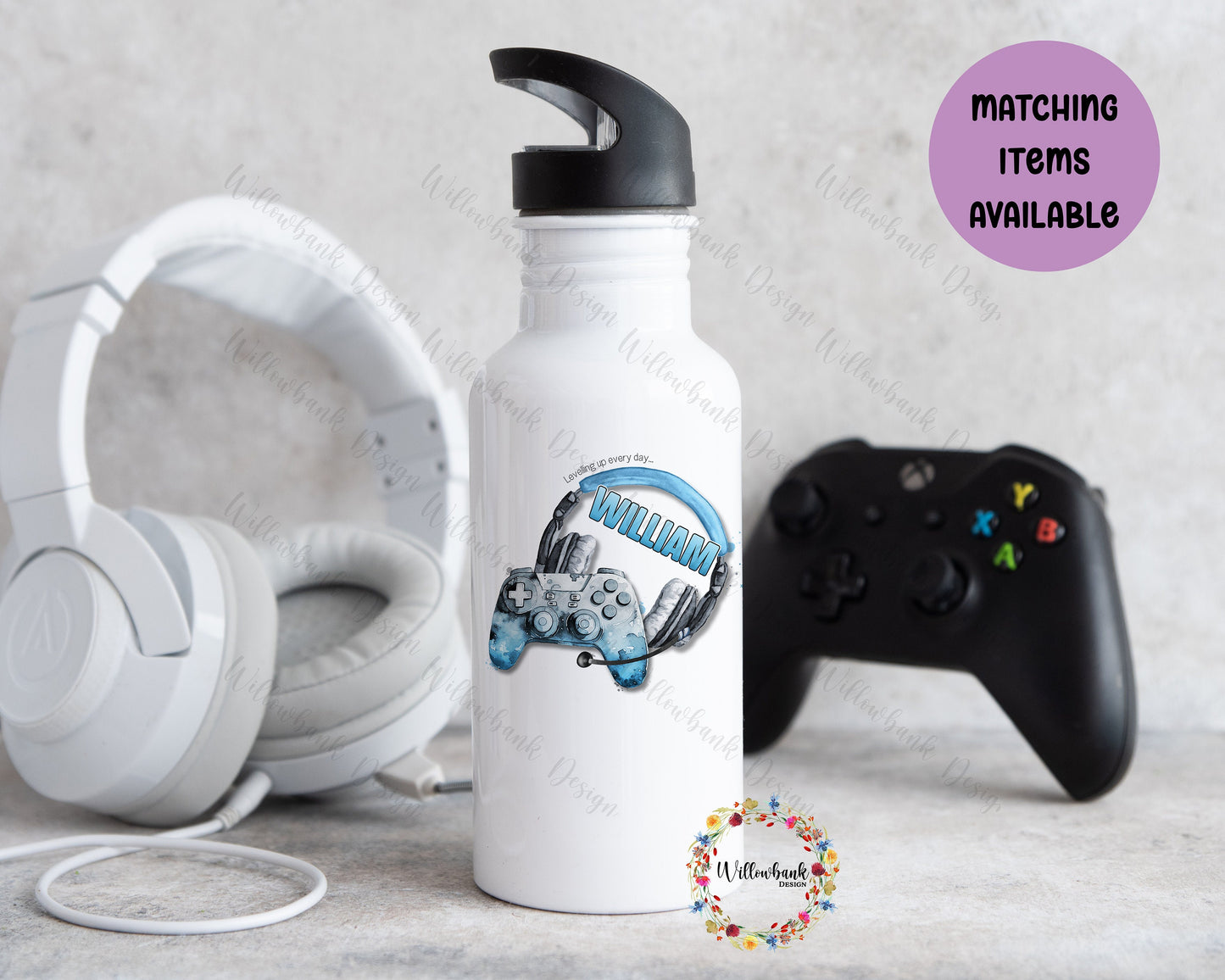Personalised Gaming Water Bottle