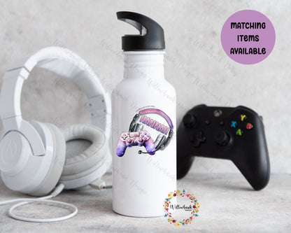 Personalised Matching Gaming Insulated School Lunch Bag And Bottle