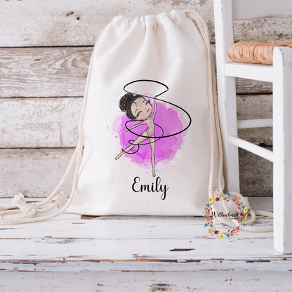 Personalised Gymnastics Bag l Gymnast gift l Gymnastics Water Bottle l Gym Bag l PE Bag l Back To School l Matching Water Bottle And Bag