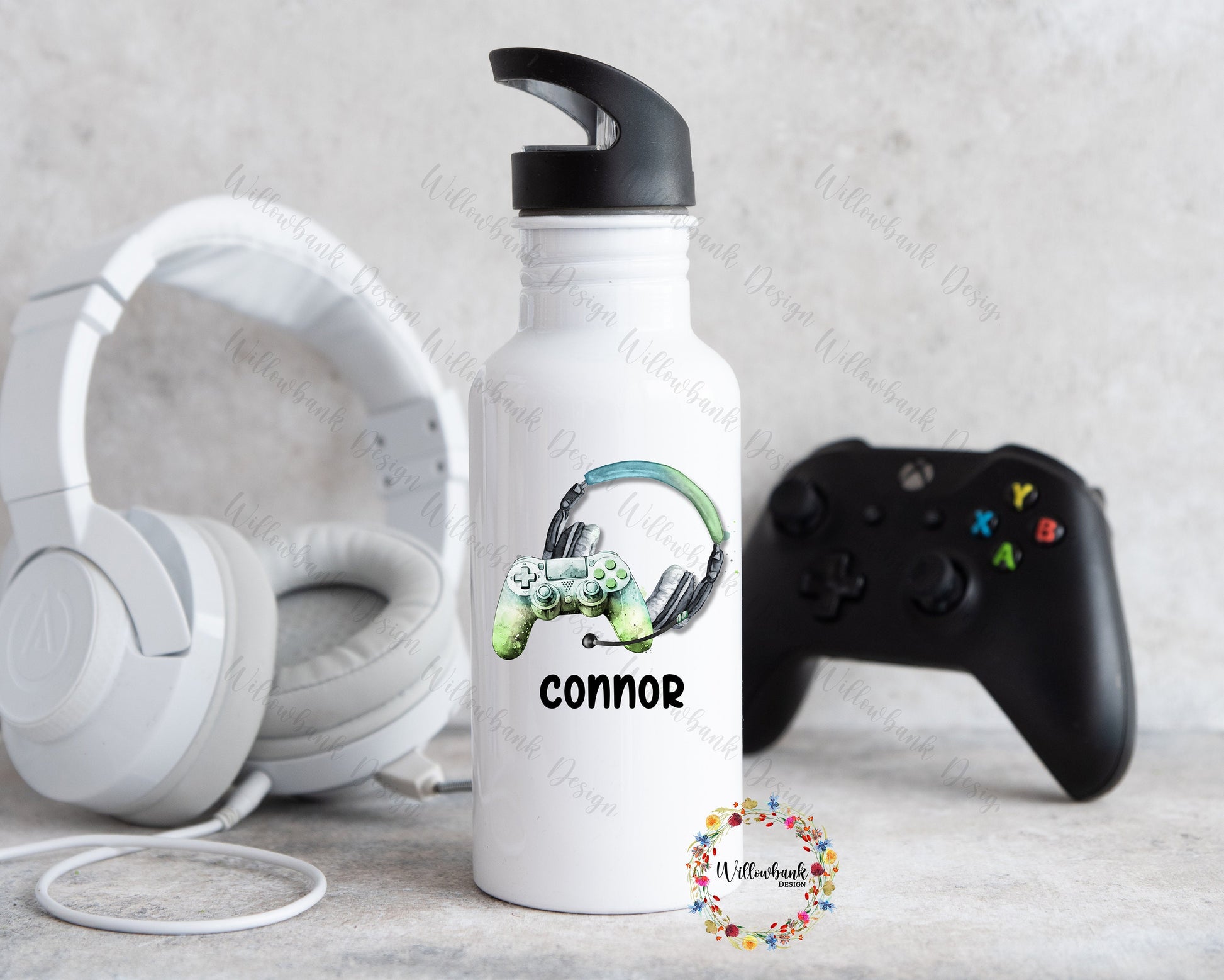 Personalised Gaming Water Bottle