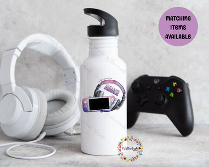 Personalised Matching Gaming Insulated School Lunch Bag And Bottle
