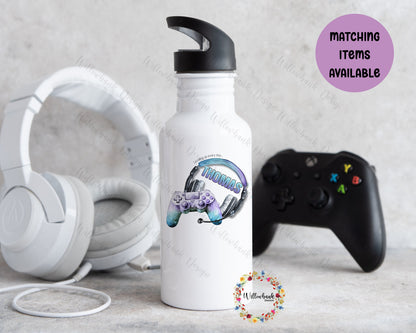 Personalised Matching Gaming Insulated School Lunch Bag And Bottle