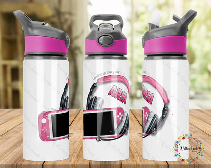 Personalised Gaming Water Bottle