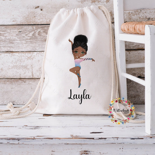 Personalised Gymnastics Dancing Bag l Gymnast gift l Gym Bag l PE Bag l Back To School