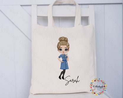 Personalised Nurse Tote Bag l NHS l Student Nurse l Reusable Shopping Bag l Eco Friendly