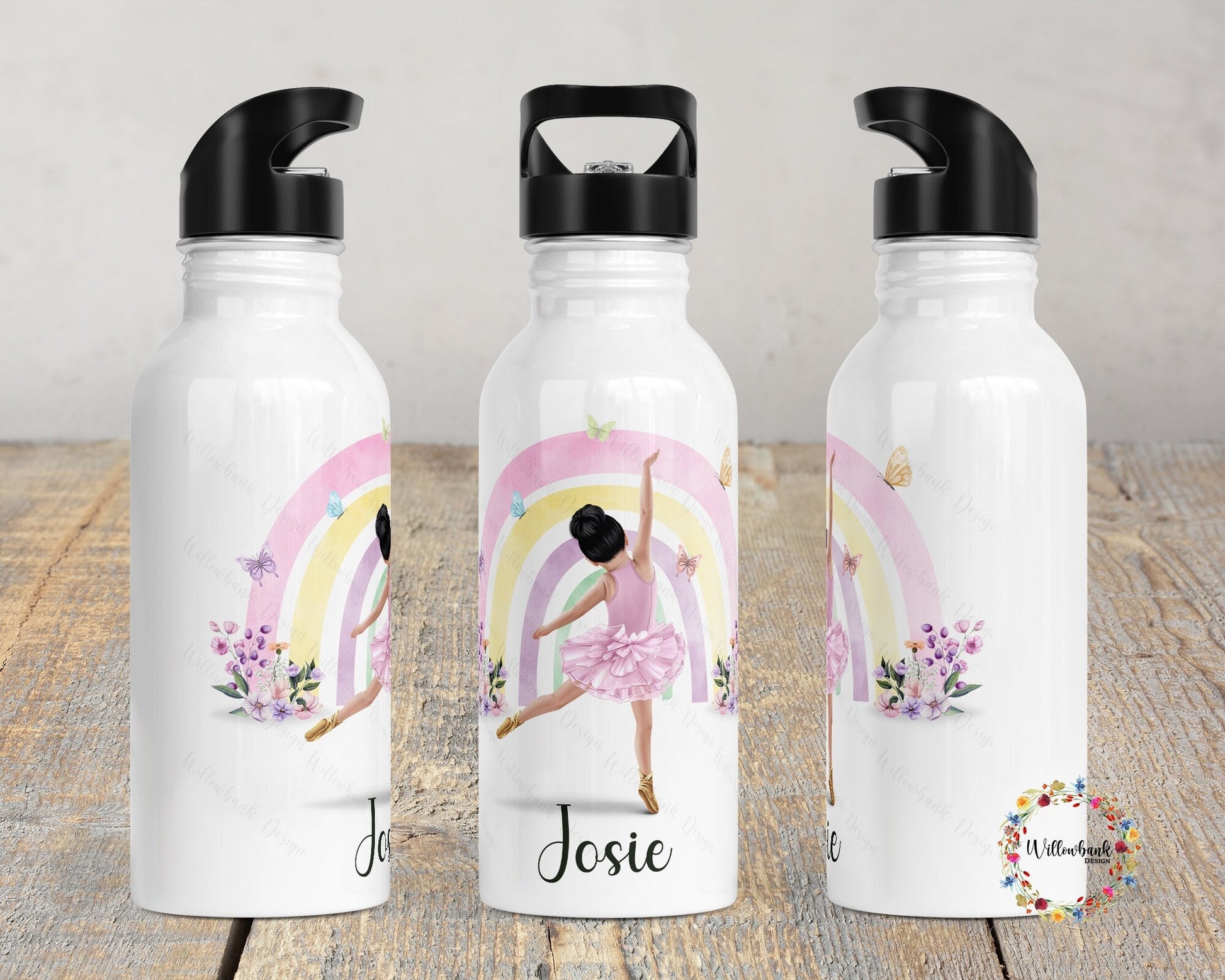 Personalised Ballerina Dancer Water Bottle