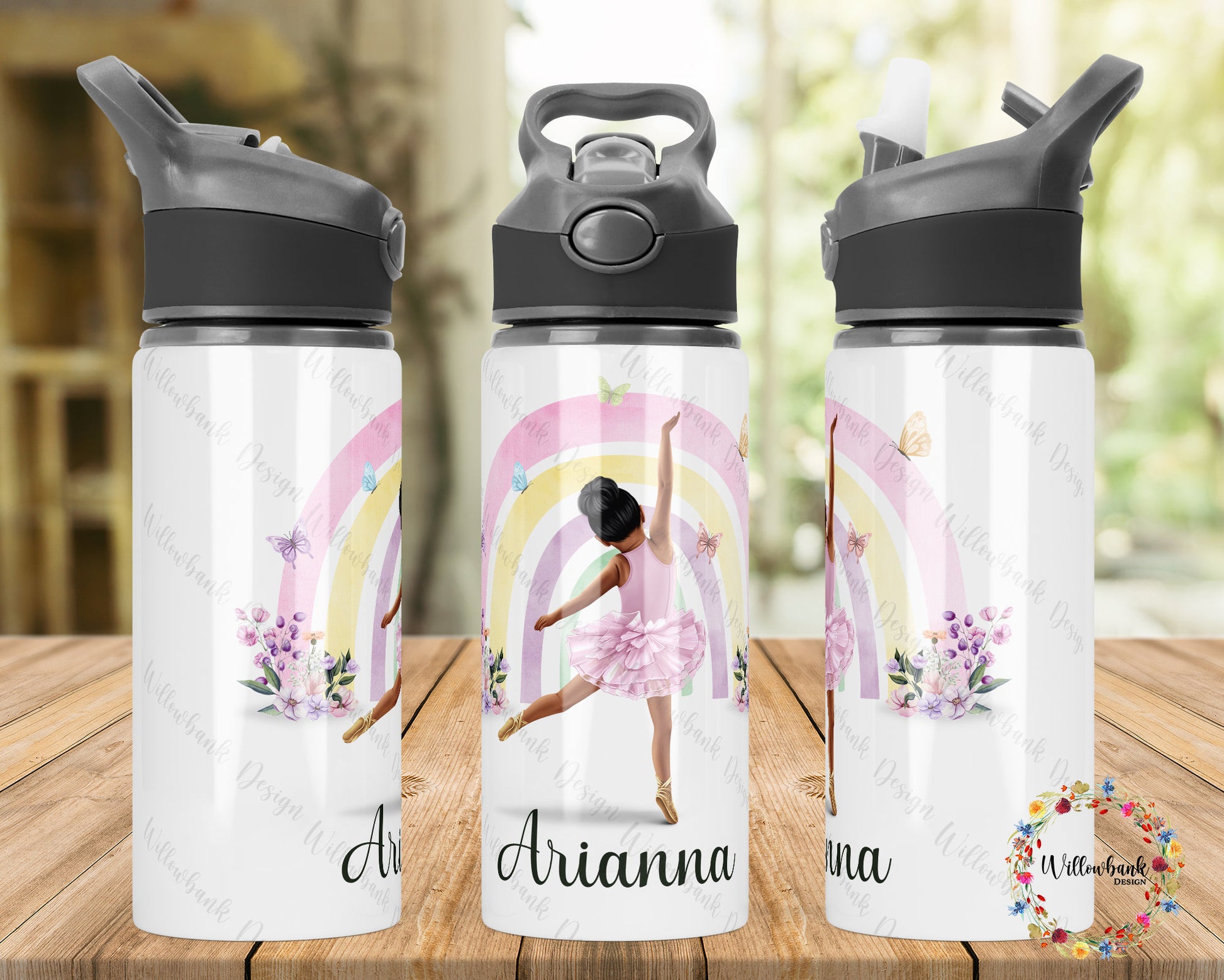 Personalised Ballerina Water Bottle