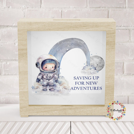 Astronaut Saving For New Adventures l Children’s Money box | Piggy Bank | Savings pot | Young Savers | Home Decor l Children's Gift