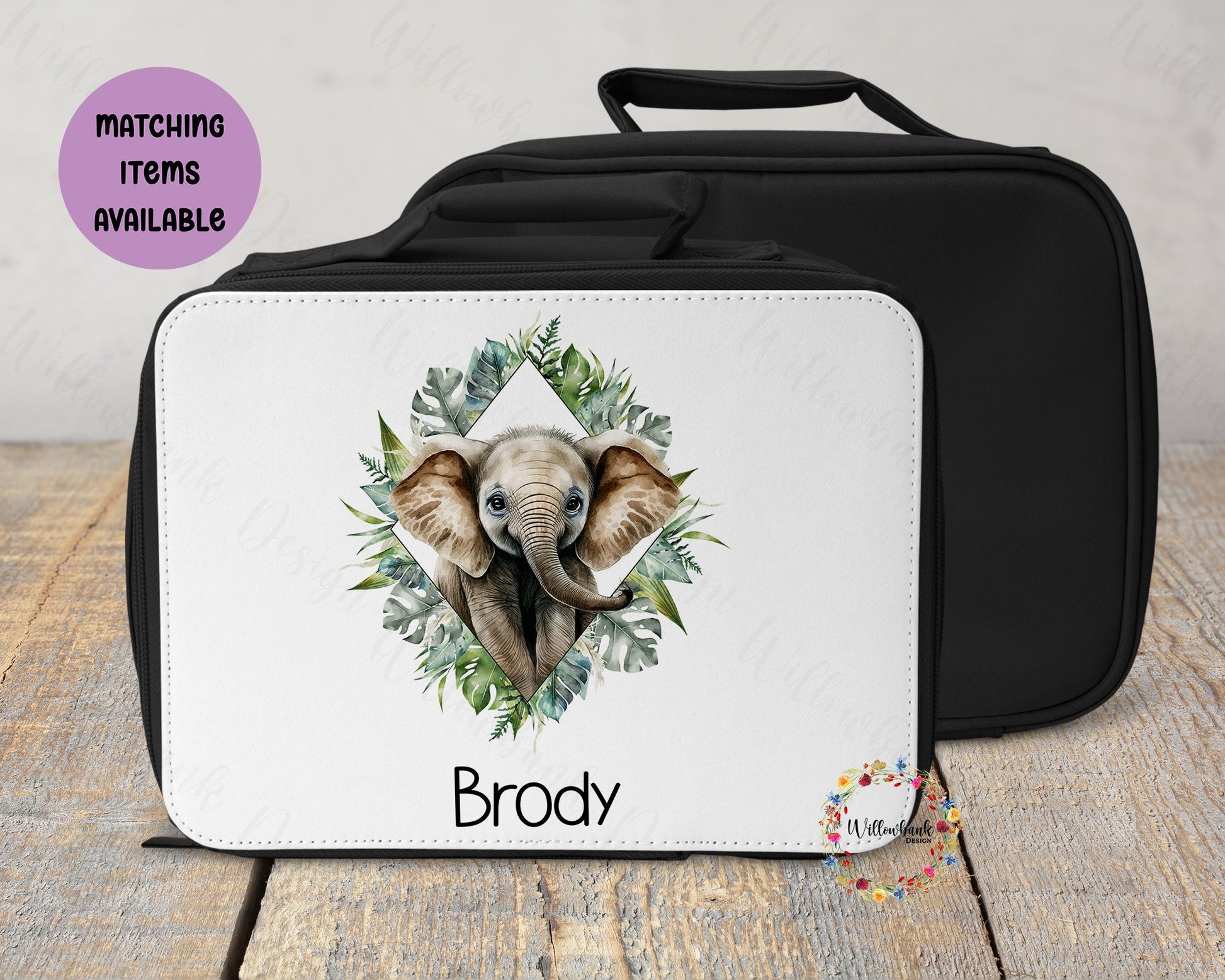 Personalised Safari Animal Lunch Bag Cooler l School Lunch Box l Animal Lover l Back To School Essentials l Wildlife Fan