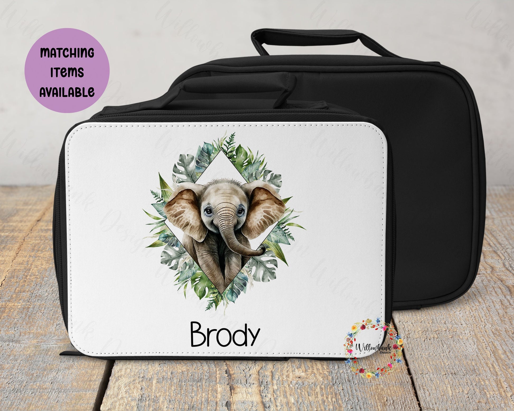 Personalised Safari Animal Lunch Bag