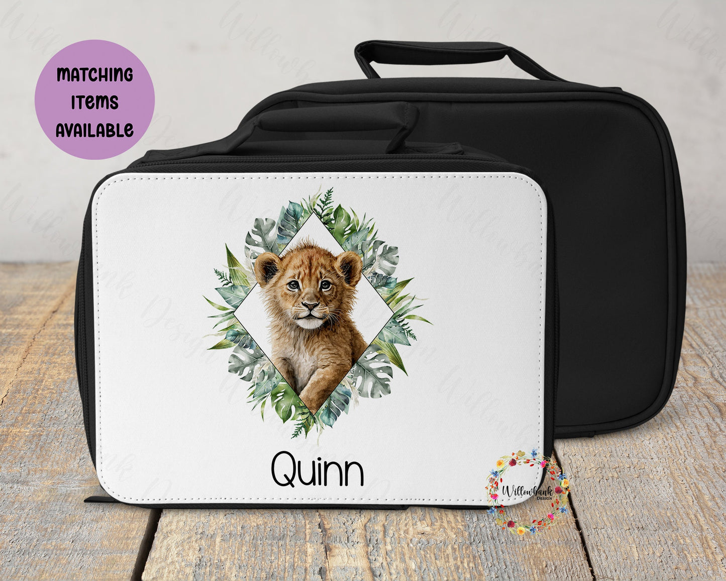 Personalised Safari Animal Lunch Bag Cooler l School Lunch Box l Animal Lover l Back To School Essentials l Wildlife Fan