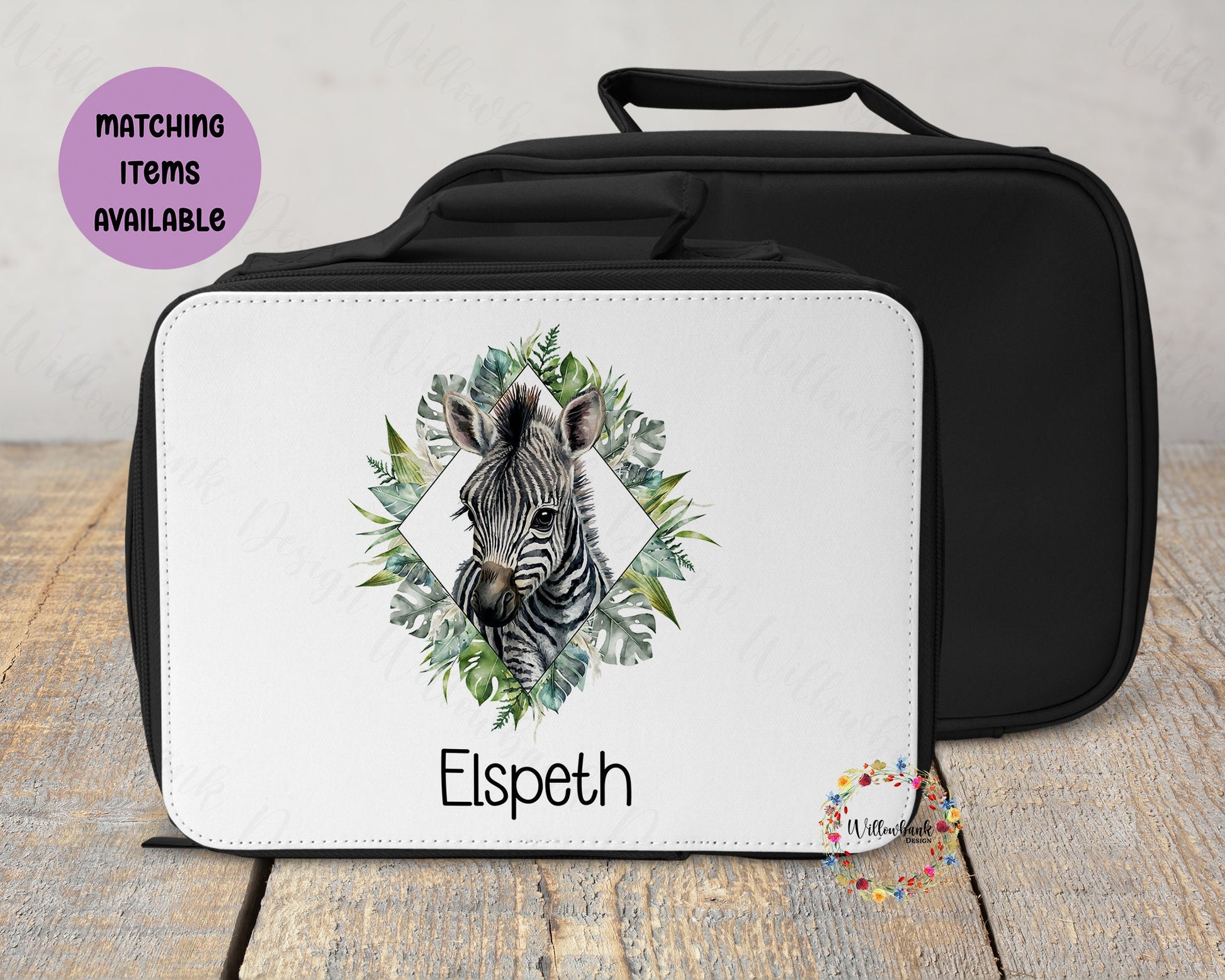 Personalised Safari Animal Lunch Bag Cooler l School Lunch Box l Animal Lover l Back To School Essentials l Wildlife Fan