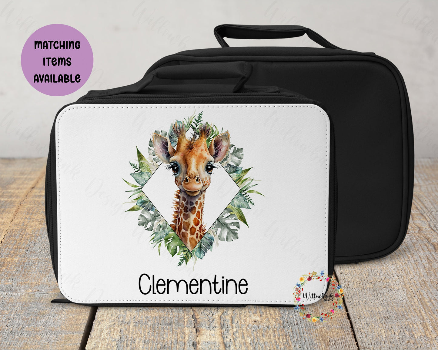 Personalised Safari Animal Lunch Bag Cooler l School Lunch Box l Animal Lover l Back To School Essentials l Wildlife Fan