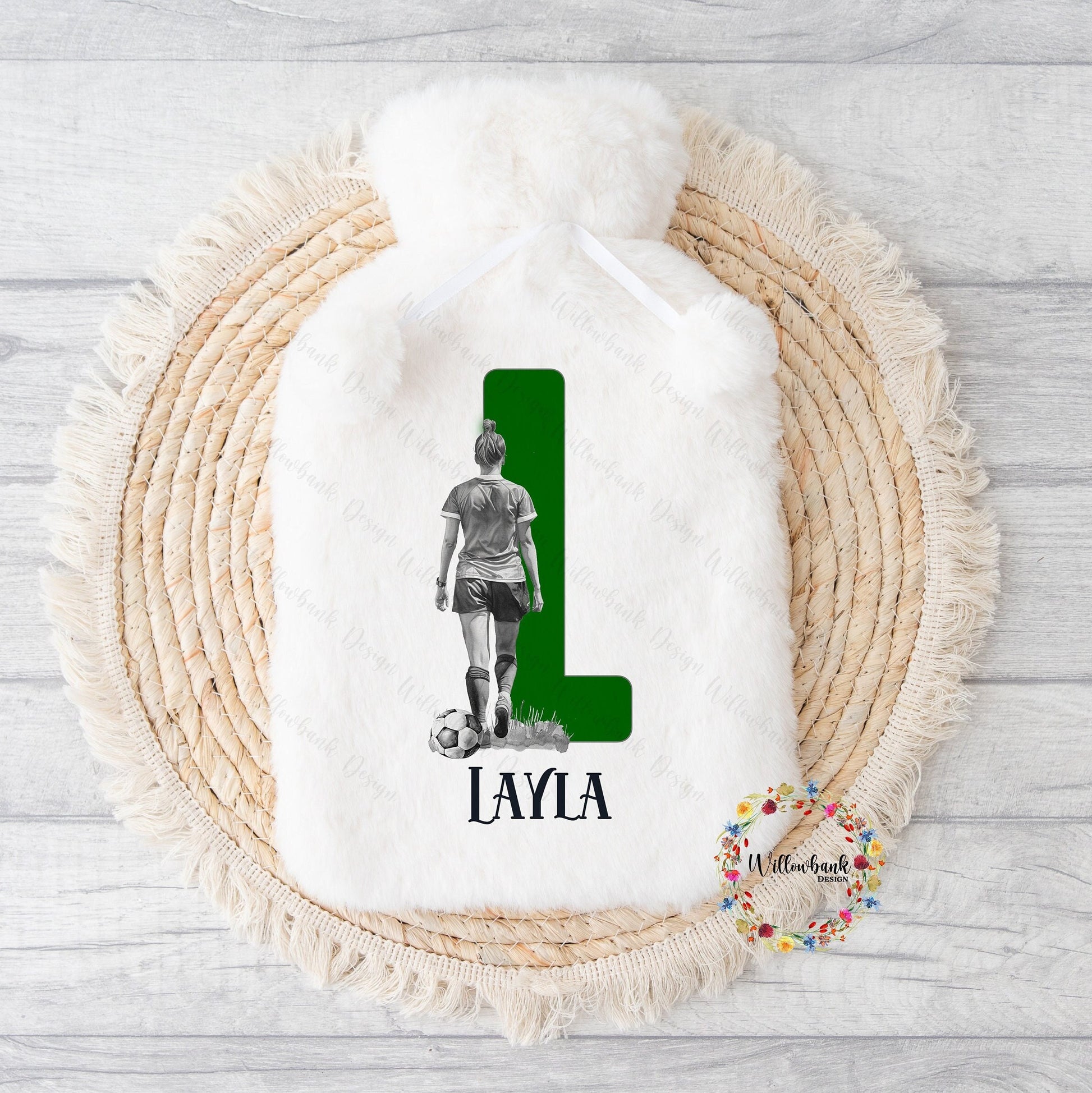 Personalised Football Hot Water Bottle