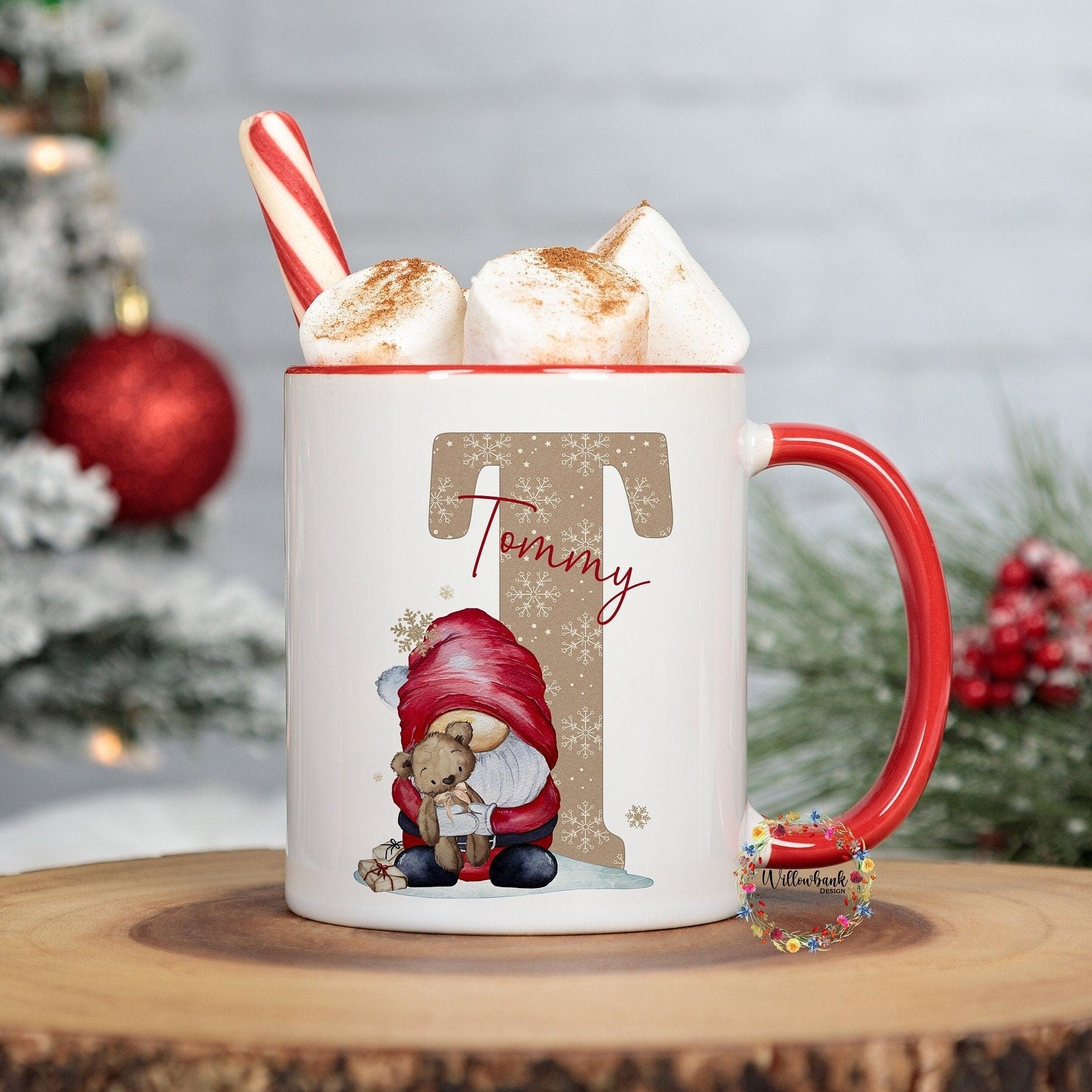 Personalised Christmas Santa Claus Gonk 11oz Mug