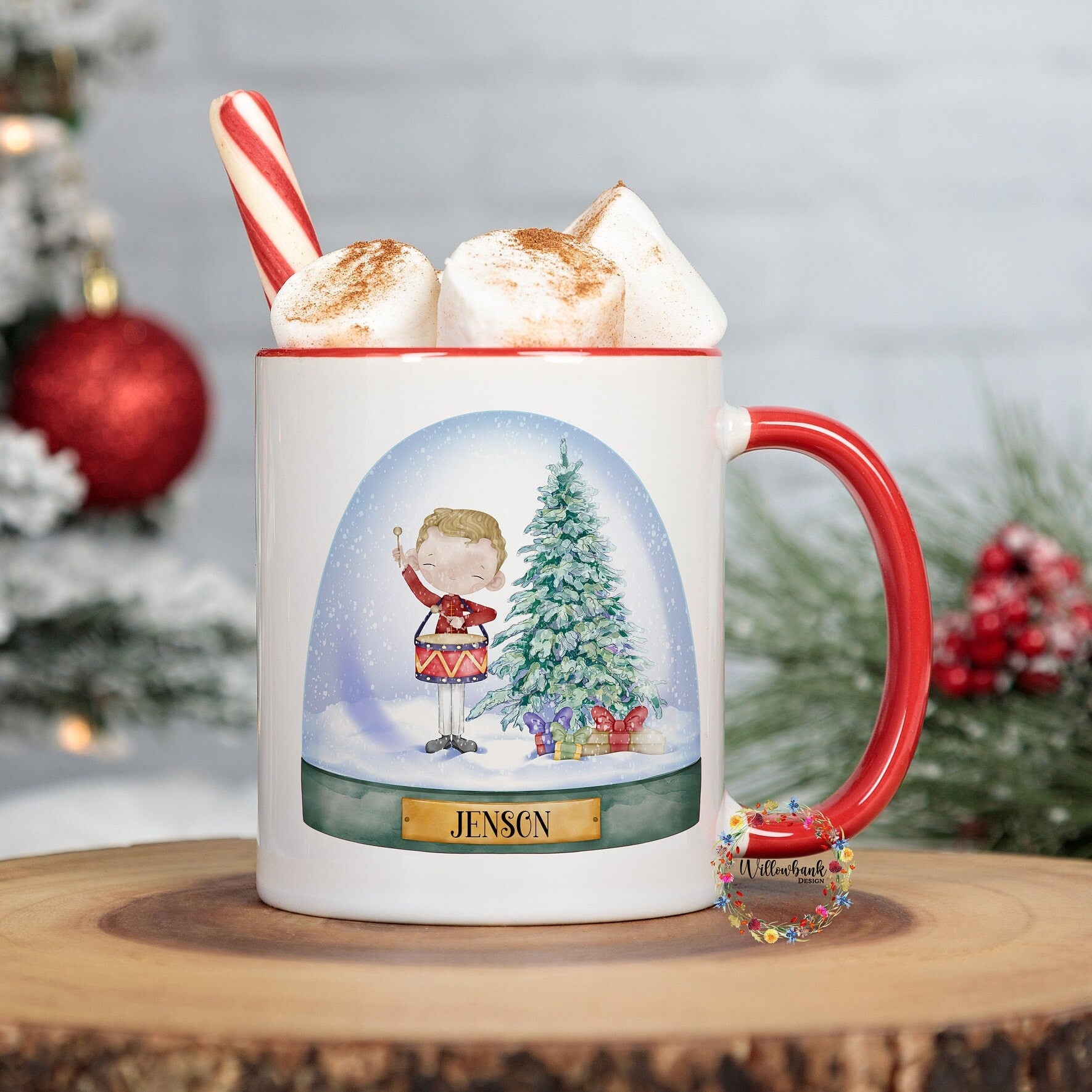 Personalised Christmas Drummer Boy 11oz Mug