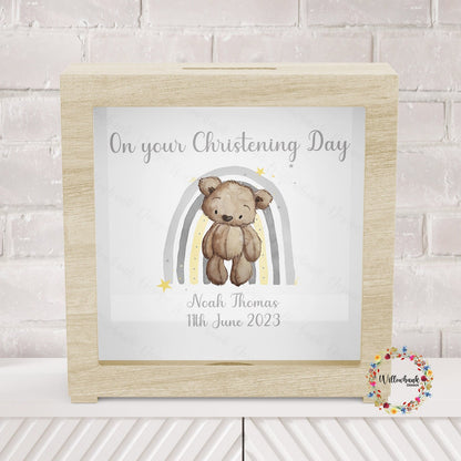 Personalised Welcome To The World Money Box