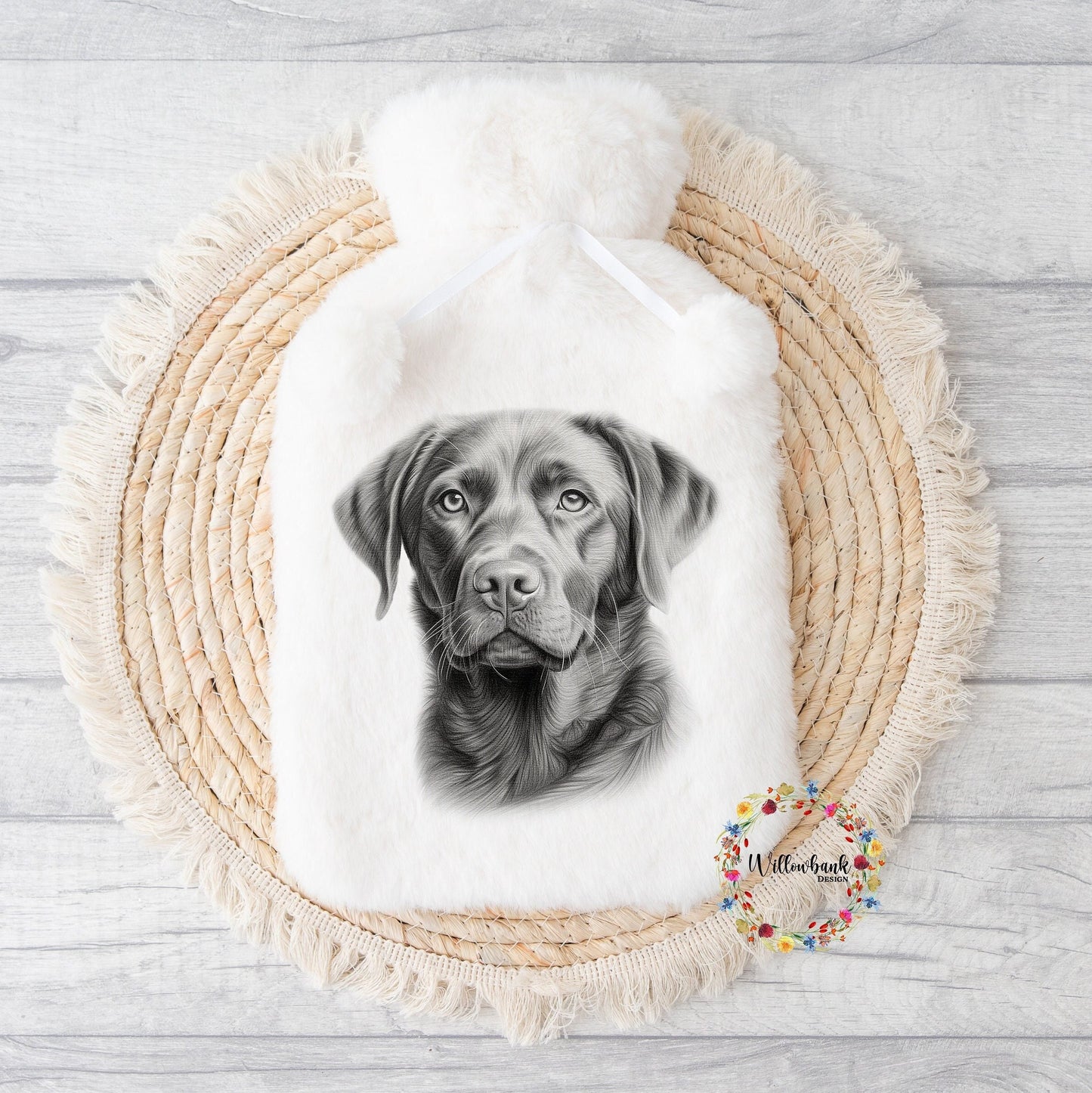 Labrador Hot Water Bottle l Christmas Gift Idea l Stocking Filler l Dog Lover Gift l Black Lab l Puppy Present l Dog Mama