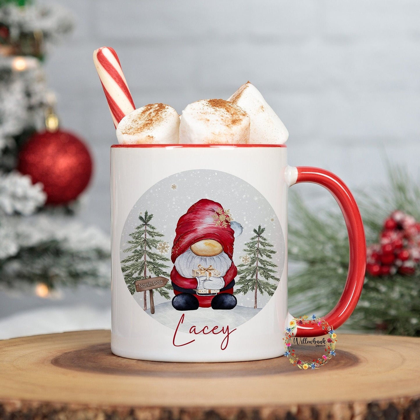 Personalised Christmas Santa Claus Gonk 11oz Mug
