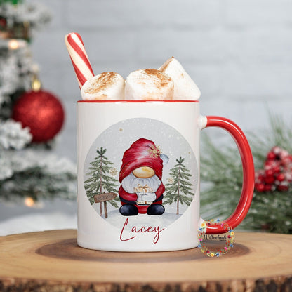 Personalised Christmas Santa Claus Gonk 11oz Mug